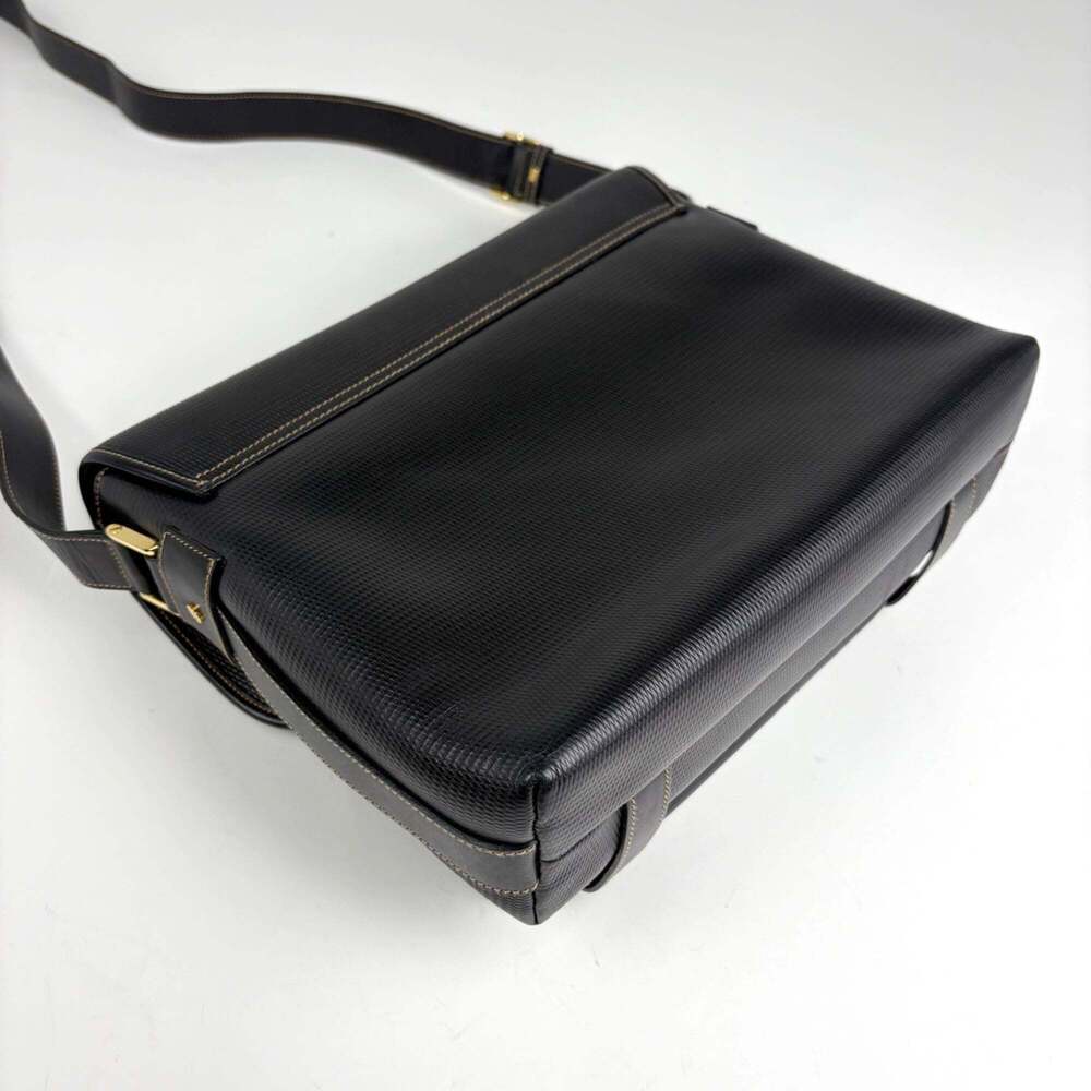 GUCCI Vintage Black Coated Canvas Shoulder Bag - Picture 2 of 9